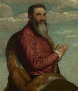 Praying Man with a Long Beard